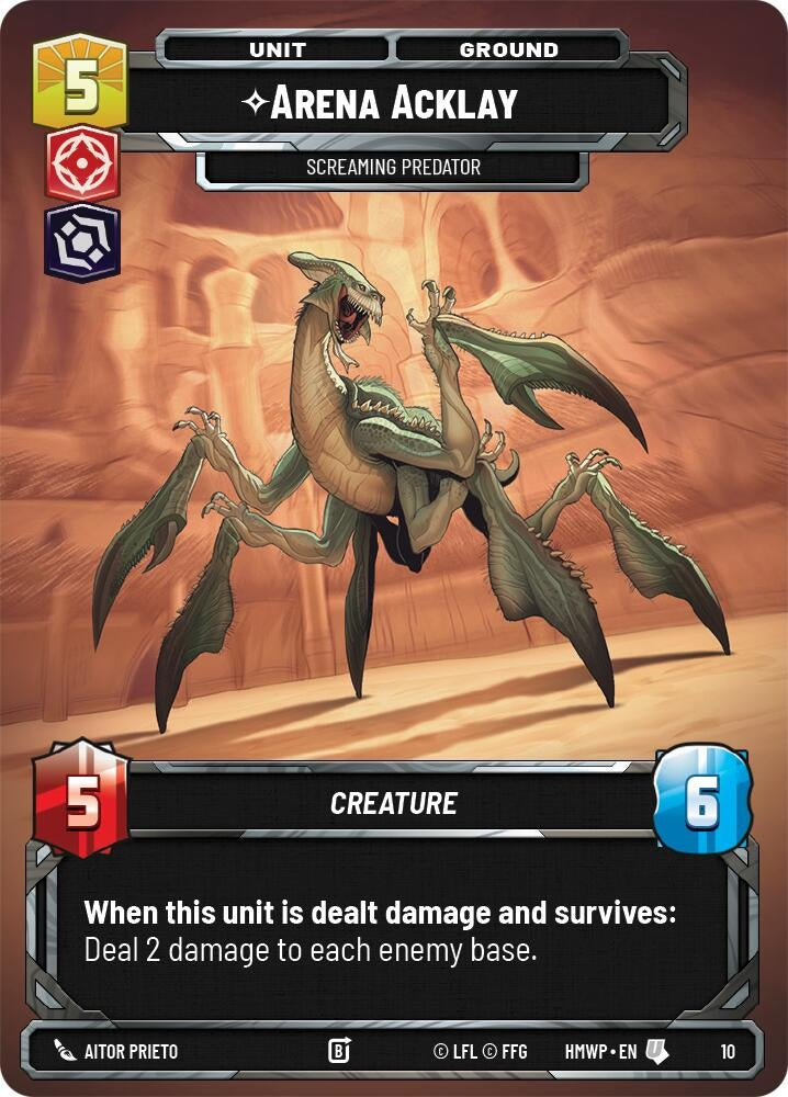 Image for Arena Acklay - Screaming Predator (10) (Homeworlds: Weekly Play Promos) (HMWP) - Star Wars: Unlimited