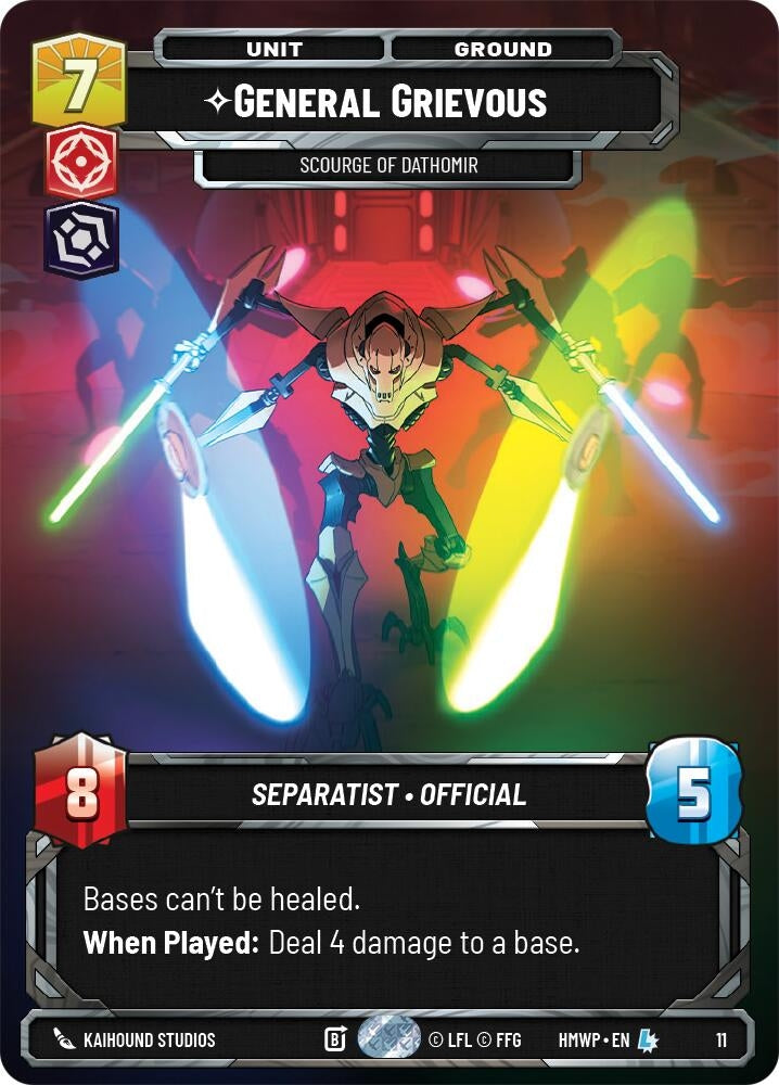 Image for General Grievous - Scourge of Dathomir (11) (Homeworlds: Weekly Play Promos) (HMWP) - Star Wars: Unlimited