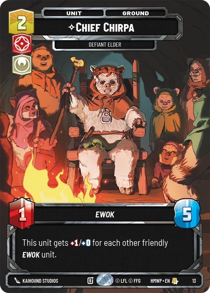 Image for Chief Chirpa - Defiant Elder (13) (Homeworlds: Weekly Play Promos) (HMWP) - Star Wars: Unlimited