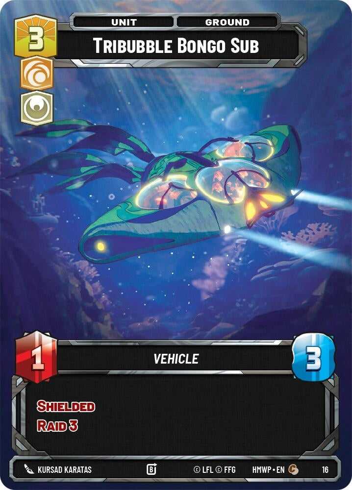 Image for Tribubble Bongo Sub (16) (Homeworlds: Weekly Play Promos) (HMWP) - Star Wars: Unlimited