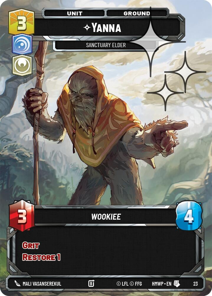 Image for Yanna - Sanctuary Elder (Foil) (23) (Homeworlds: Weekly Play Promos) (HMWP) - Star Wars: Unlimited