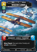 Image for Invasion Lander (Foil) (27) (Homeworlds: Weekly Play Promos) (HMWP) - Star Wars: Unlimited