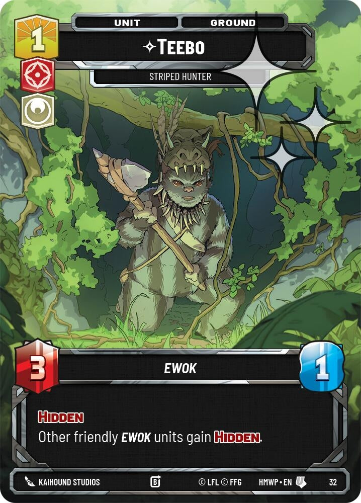 Image for Teebo - Striped Hunter (Foil) (32) (Homeworlds: Weekly Play Promos) (HMWP) - Star Wars: Unlimited