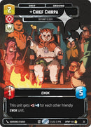 Image for Chief Chirpa - Defiant Elder (Foil) (33) (Homeworlds: Weekly Play Promos) (HMWP) - Star Wars: Unlimited
