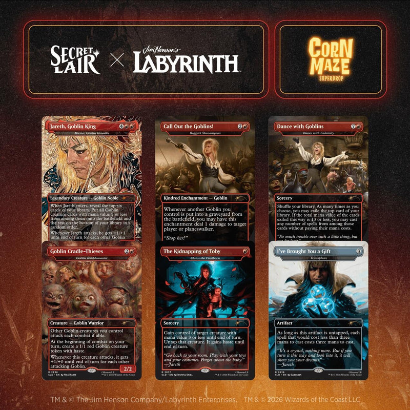 Image for Secret Lair Drop: Secret Lair x Jim Henson's Labyrinth: Fear Me, Love Me - Non-Foil Edition - Magic: The Gathering