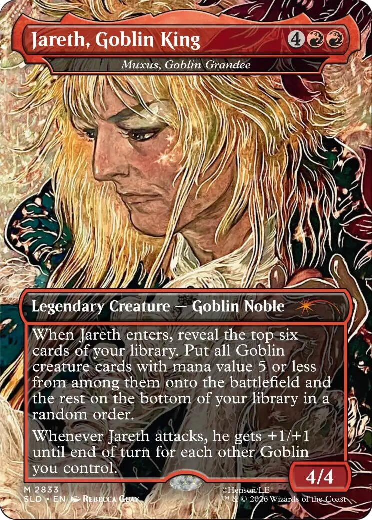 Image for Jareth, Goblin King - Muxus, Goblin Grandee (2833) (Secret Lair Drop Series) (SLD) - Magic: The Gathering