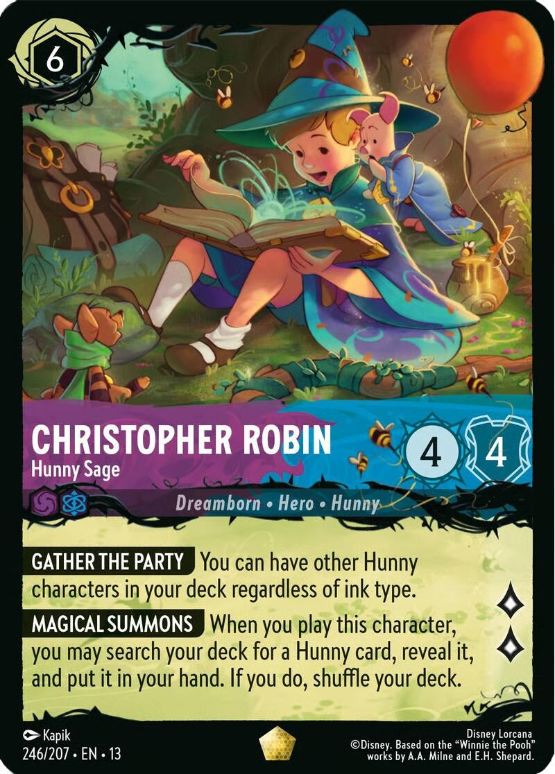 Image for Christopher Robin - Hunny Sage (246/207) (Illumineer's Quest: The Great Hunny Rescue) (Q3) - Disney Lorcana