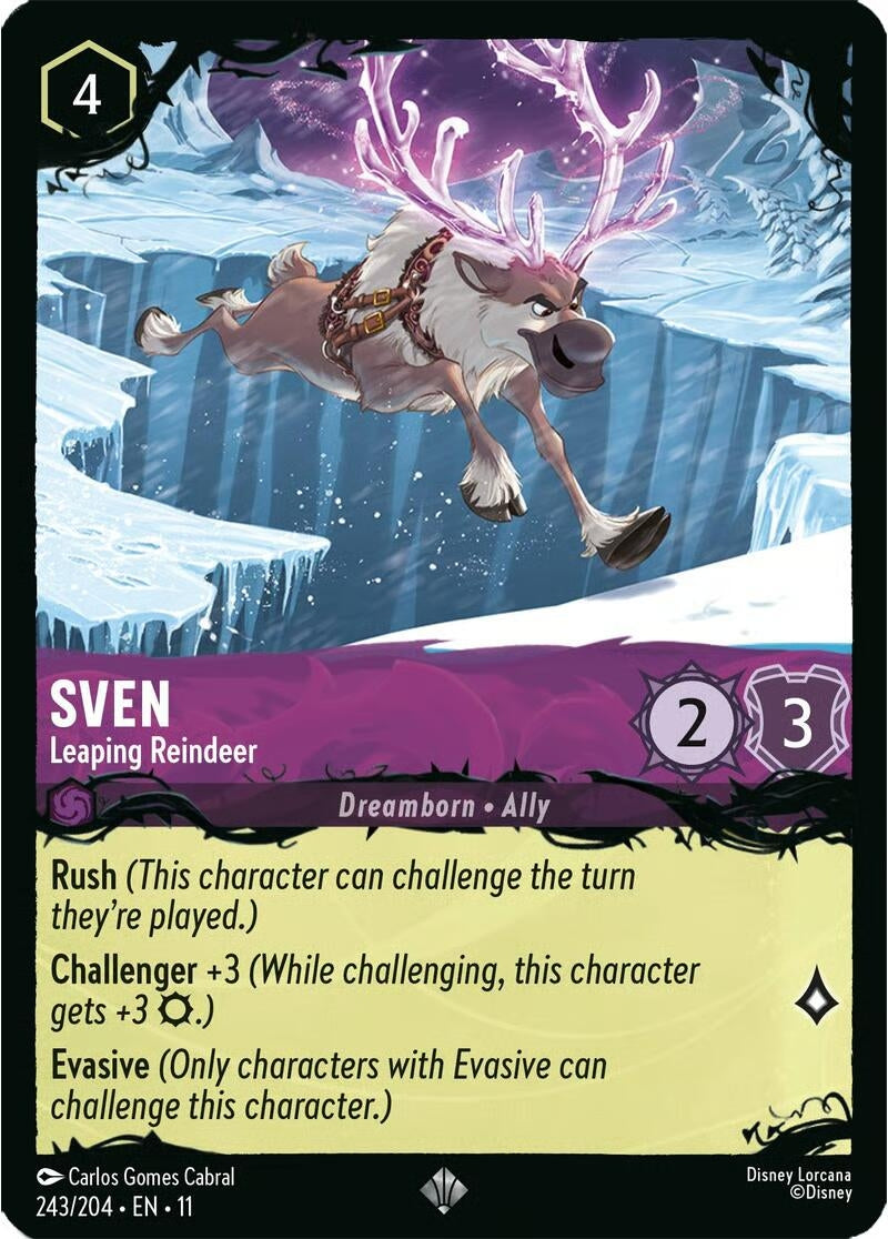 Image for Sven - Leaping Reindeer (243/204) (Illumineer's Quest: The Great Hunny Rescue) (Q3) - Disney Lorcana