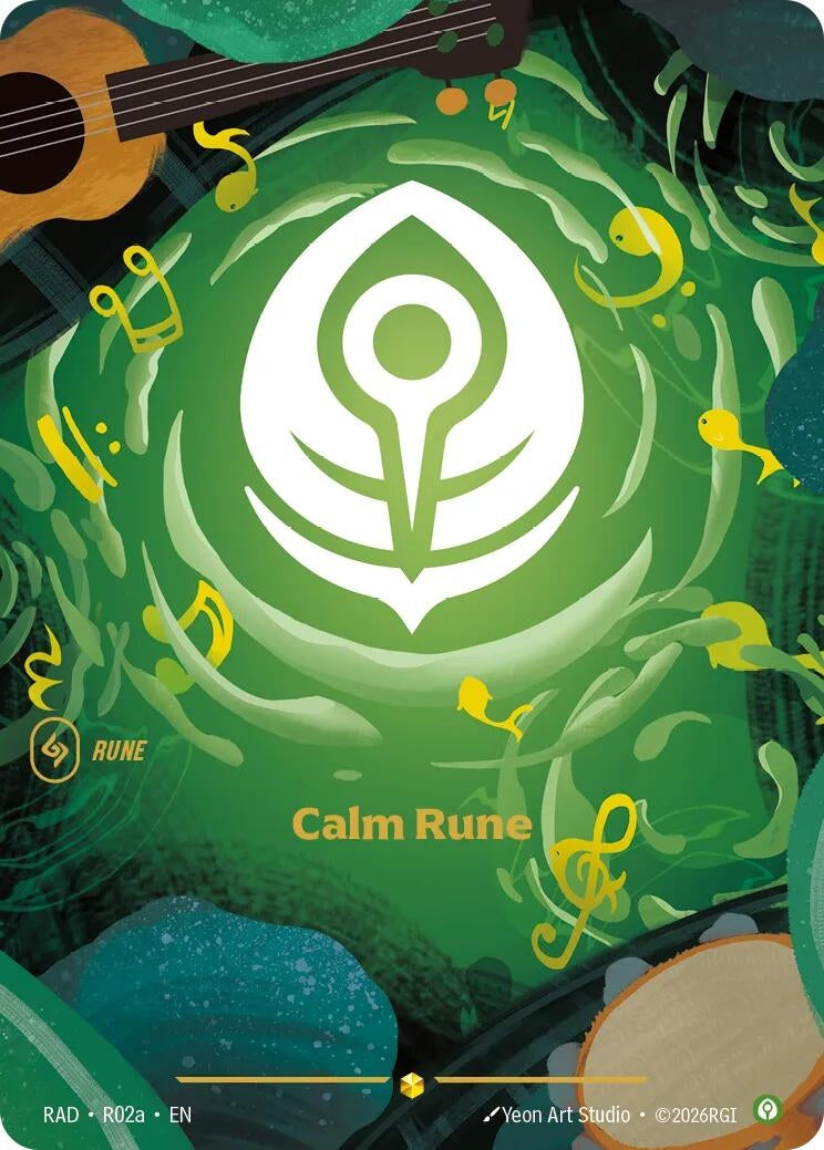 Image for Calm Rune (R02a) (R02a) (Radiance) (RAD) - Riftbound: League of Legends Trading Card Game