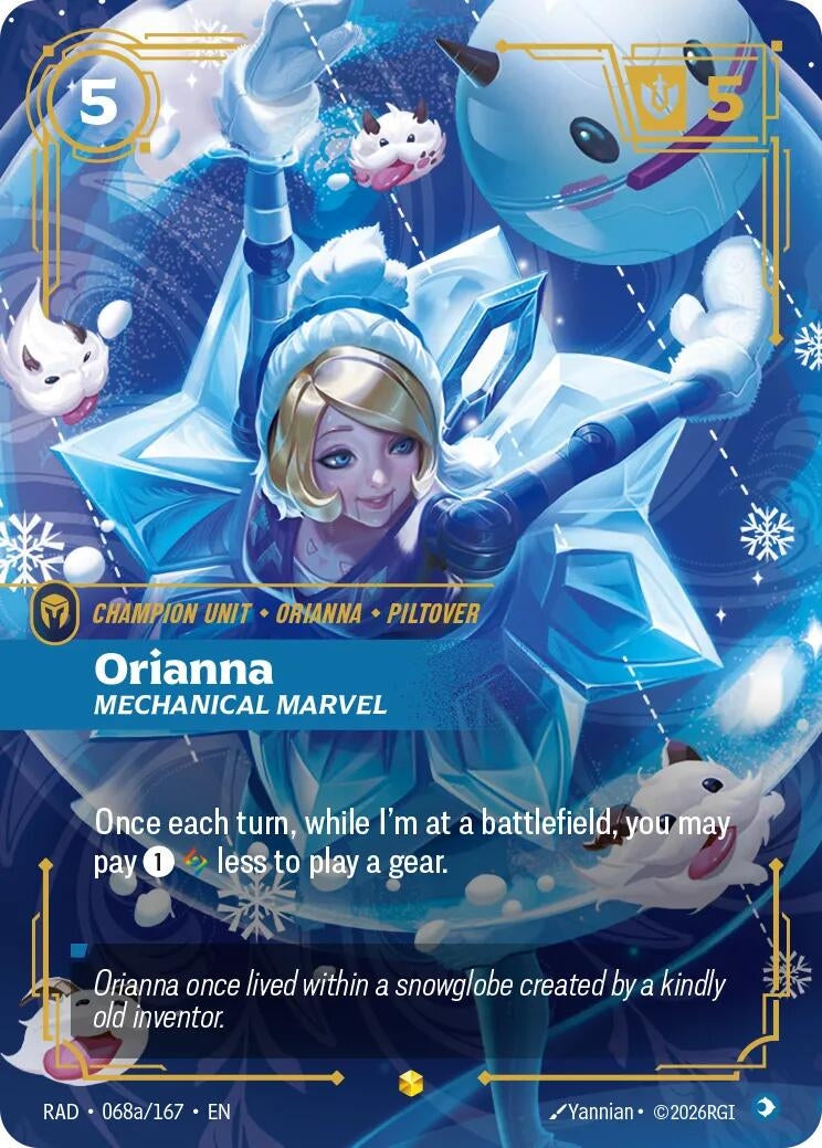 Image for Orianna, Mechanical Marvel (Alternate Art) (068a/167) (Radiance) (RAD) - Riftbound: League of Legends Trading Card Game