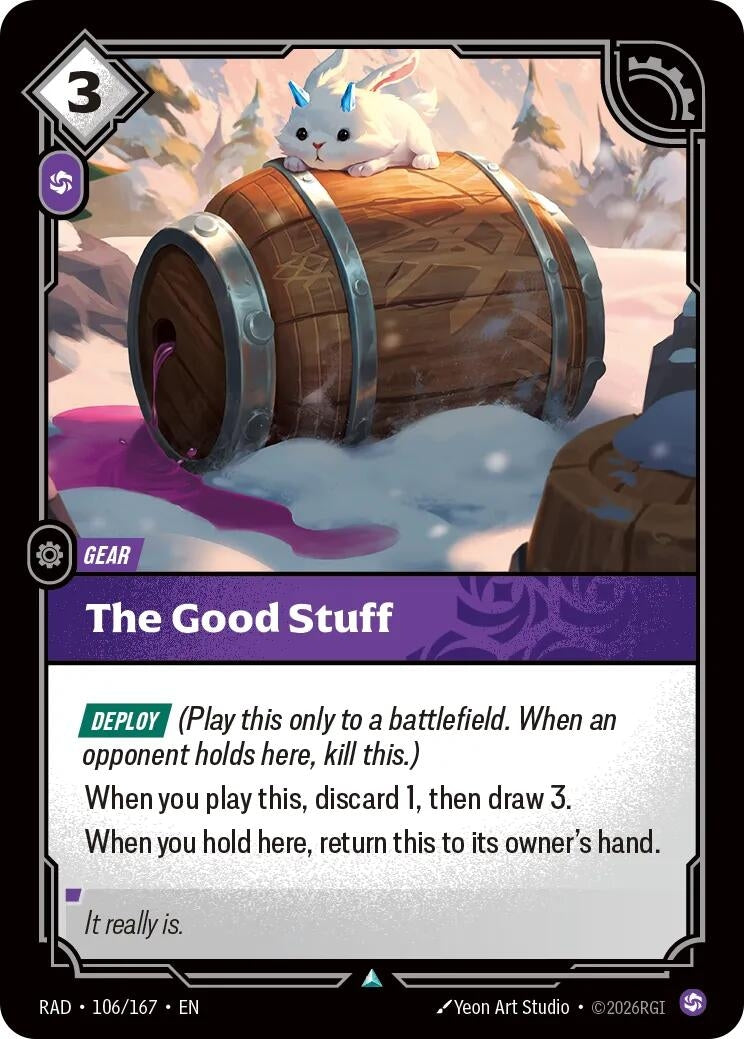 Image for The Good Stuff (106/167) (Radiance) (RAD) - Riftbound: League of Legends Trading Card Game