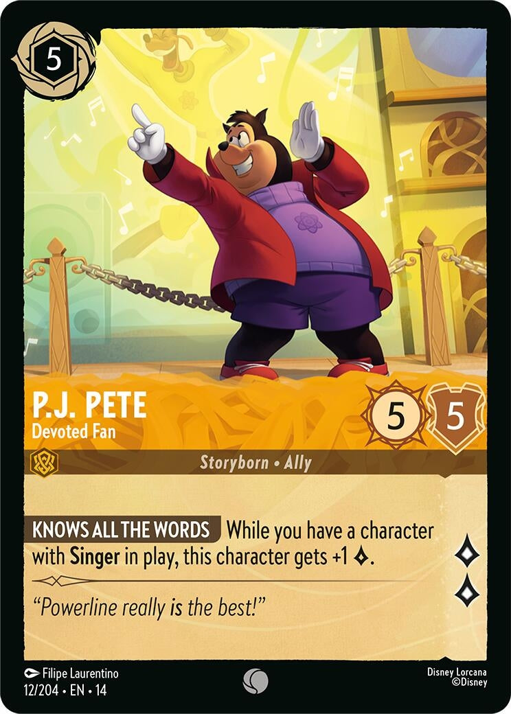 Image for P.J. Pete - Devoted Fan (12/204) (Hyperia City) (14) - Disney Lorcana