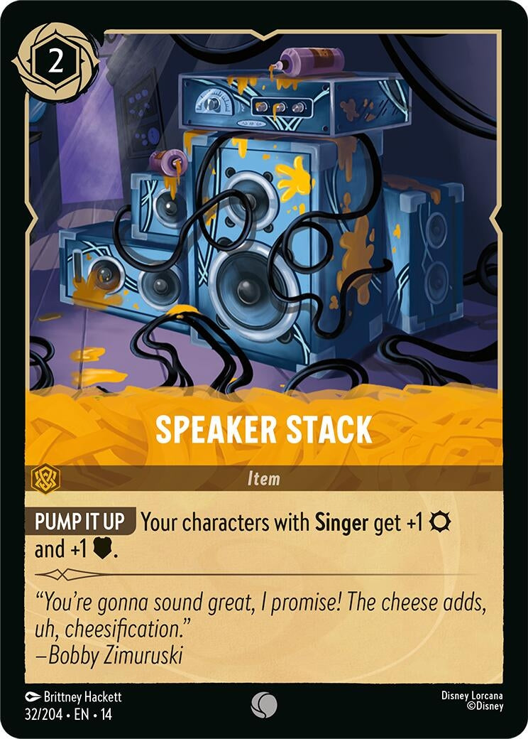 Image for Speaker Stack (32/204) (Hyperia City) (14) - Disney Lorcana