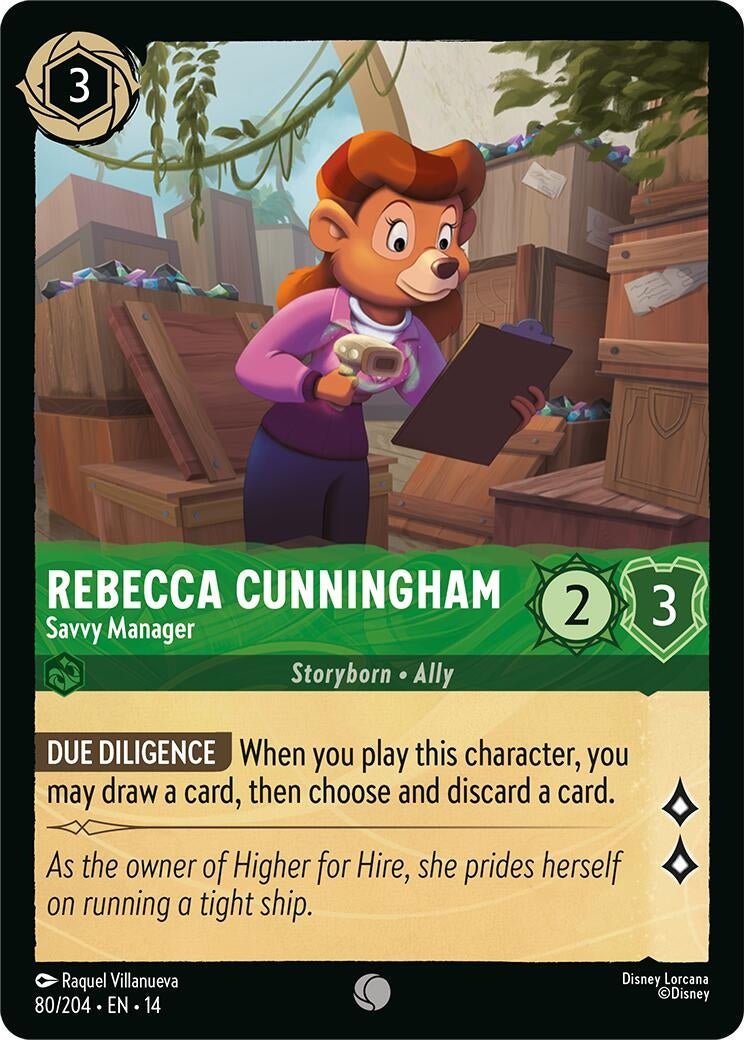 Image for Rebecca Cunningham - Savvy Manager (80/204) (Hyperia City) (14) - Disney Lorcana