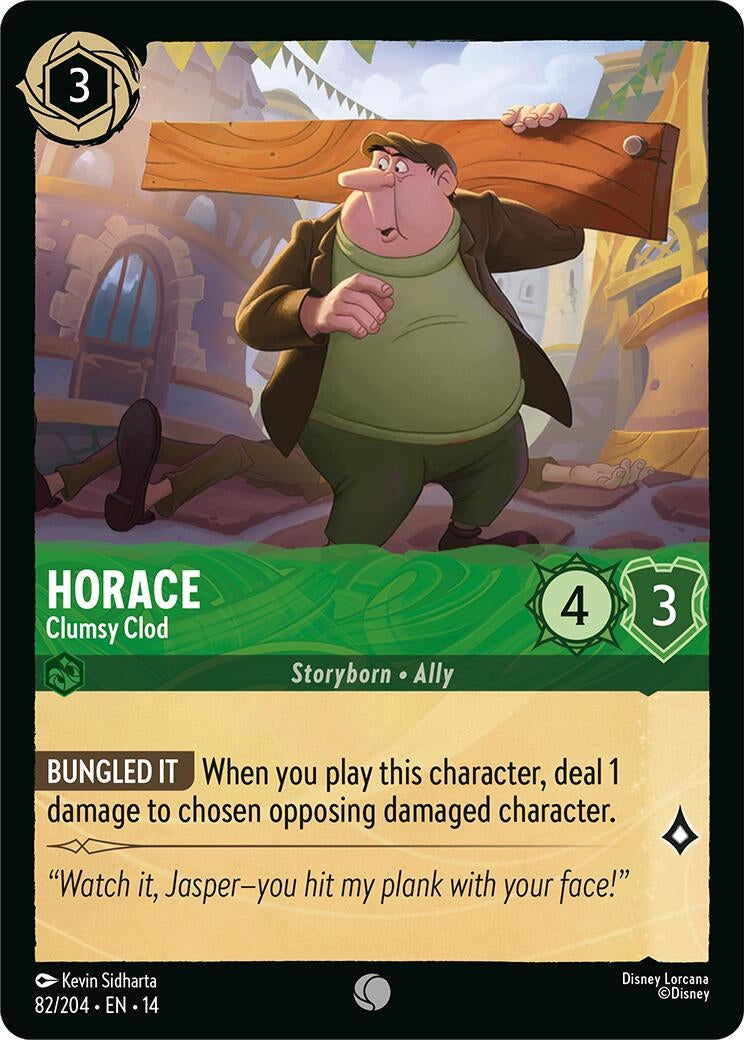 Image for Horace - Clumsy Clod (82/204) (Hyperia City) (14) - Disney Lorcana
