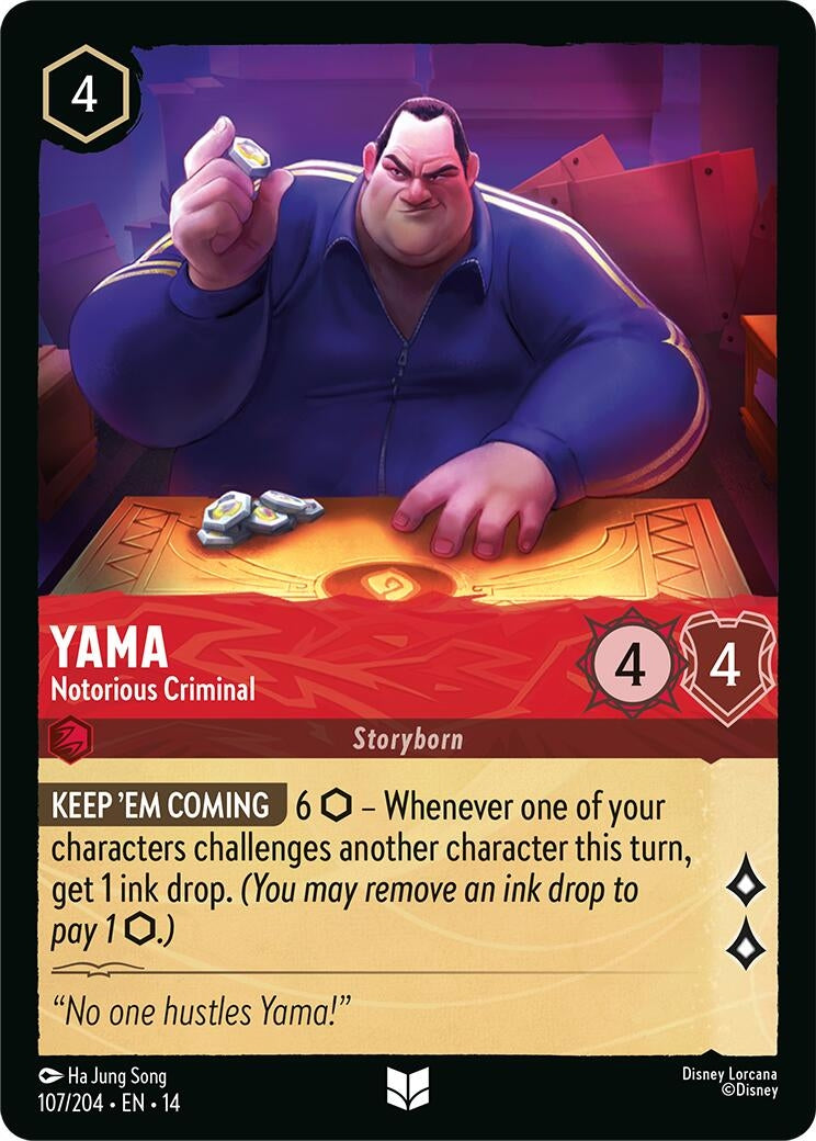 Image for Yama - Notorious Criminal (107/204) (Hyperia City) (14) - Disney Lorcana