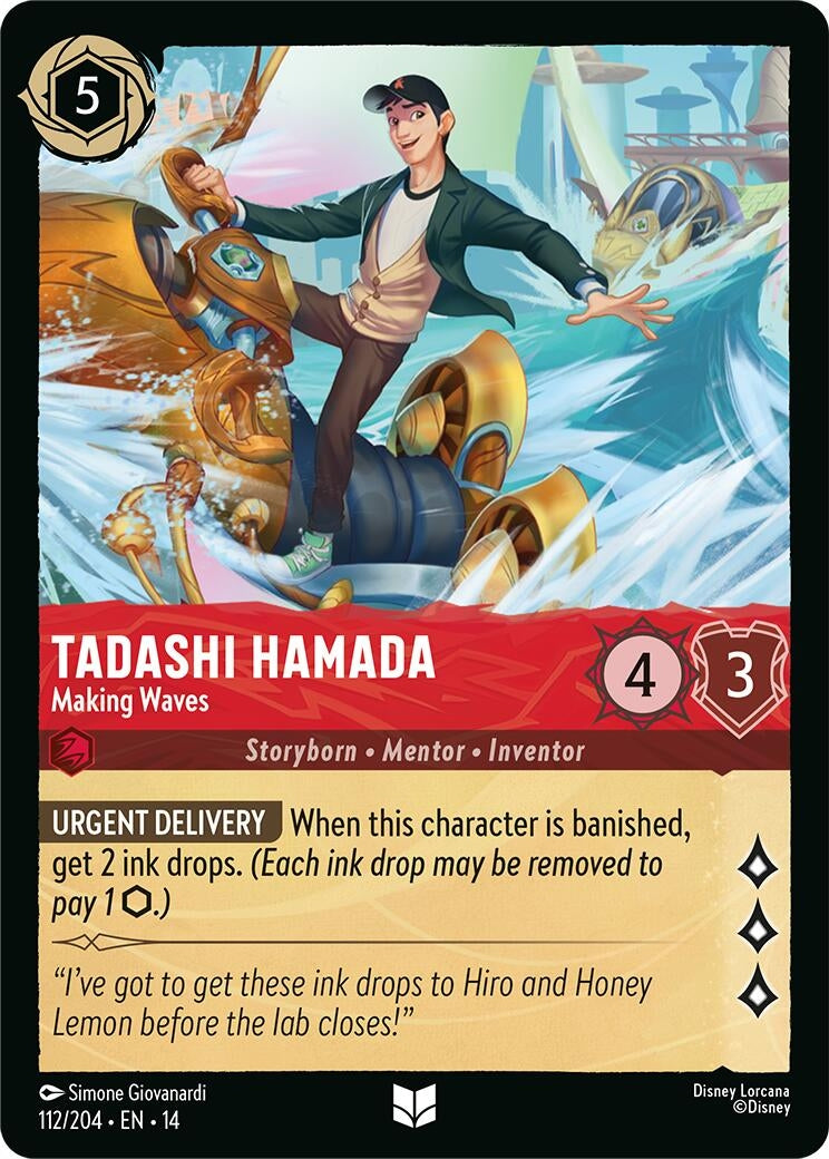 Image for Tadashi Hamada - Making Waves (112/204) (Hyperia City) (14) - Disney Lorcana