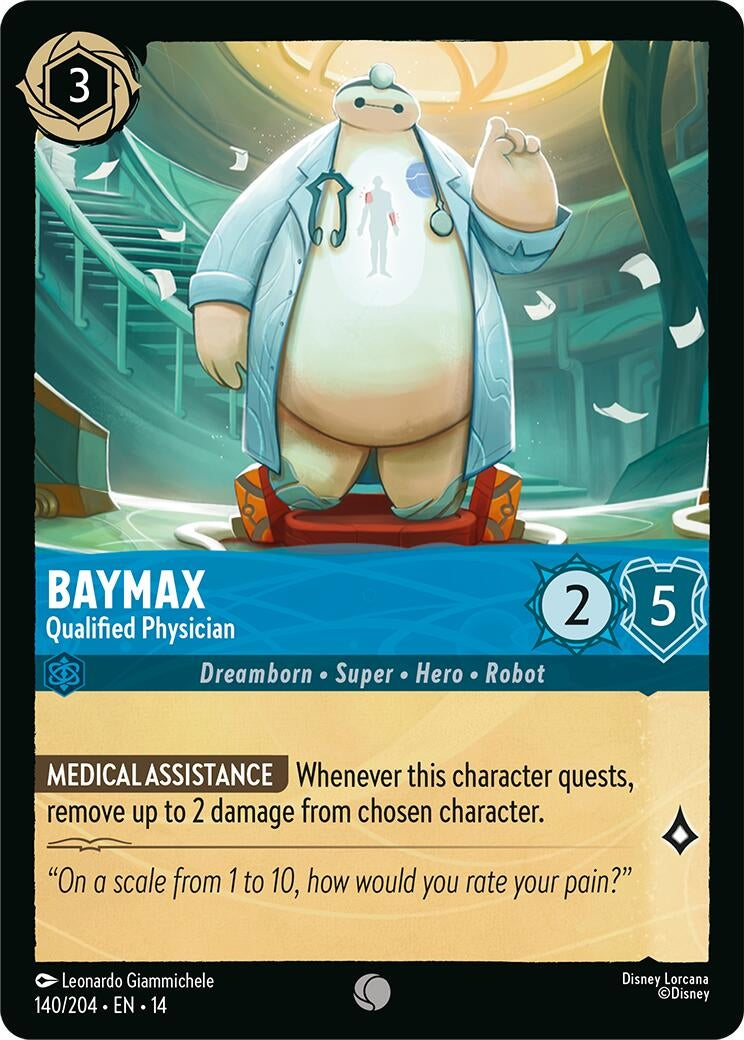 Image for Baymax - Qualified Physician (140/204) (Hyperia City) (14) - Disney Lorcana