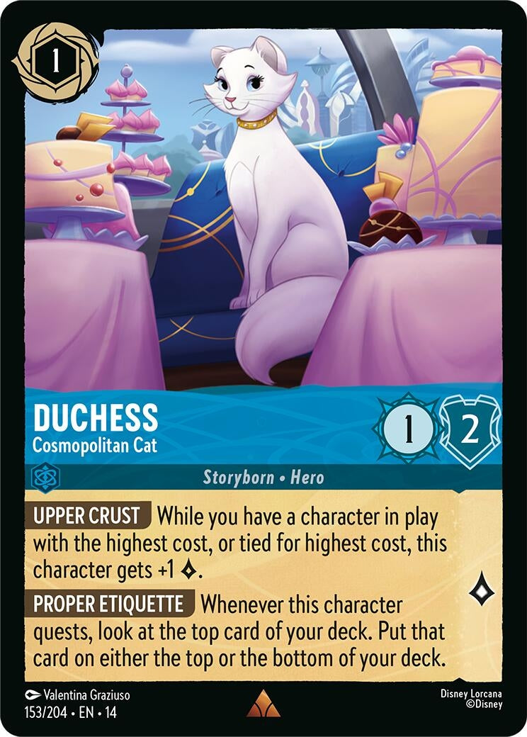 Image for Duchess - Cosmopolitan Cat (153/204) (Hyperia City) (14) - Disney Lorcana