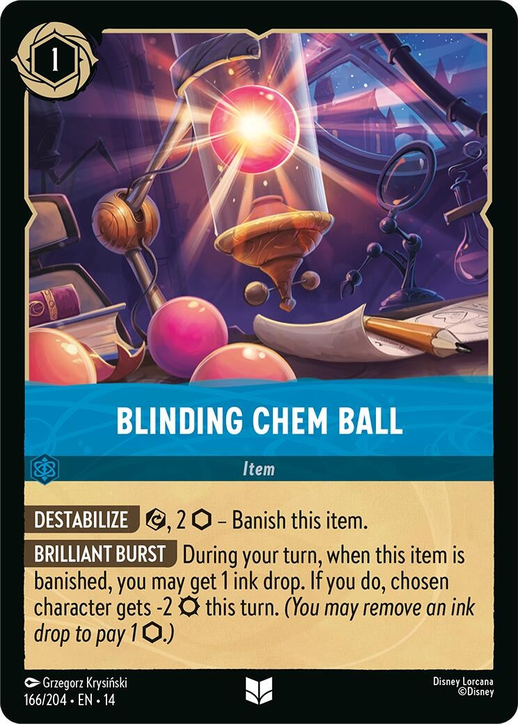 Image for Blinding Chem Ball (166/204) (Hyperia City) (14) - Disney Lorcana