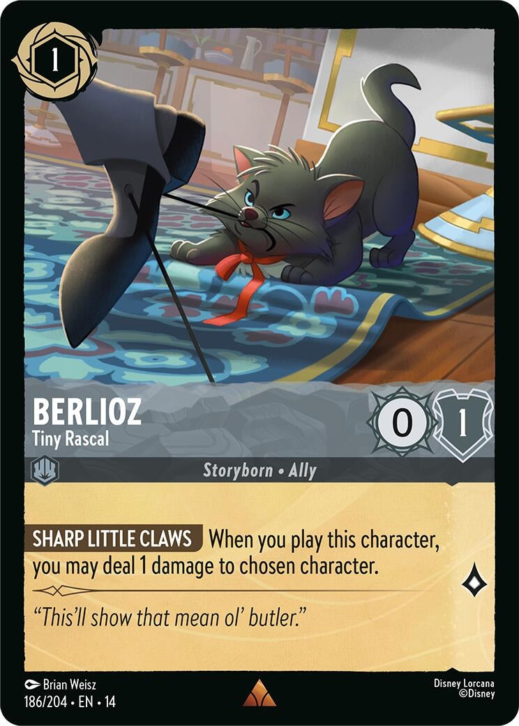 Image for Berlioz - Tiny Rascal (186/204) (Hyperia City) (14) - Disney Lorcana