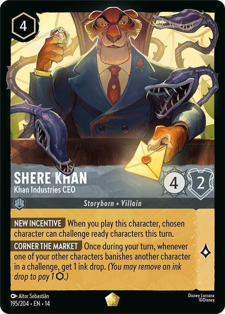 Image for Shere Khan - Khan Industries CEO (195/204) (Hyperia City) (14) - Disney Lorcana