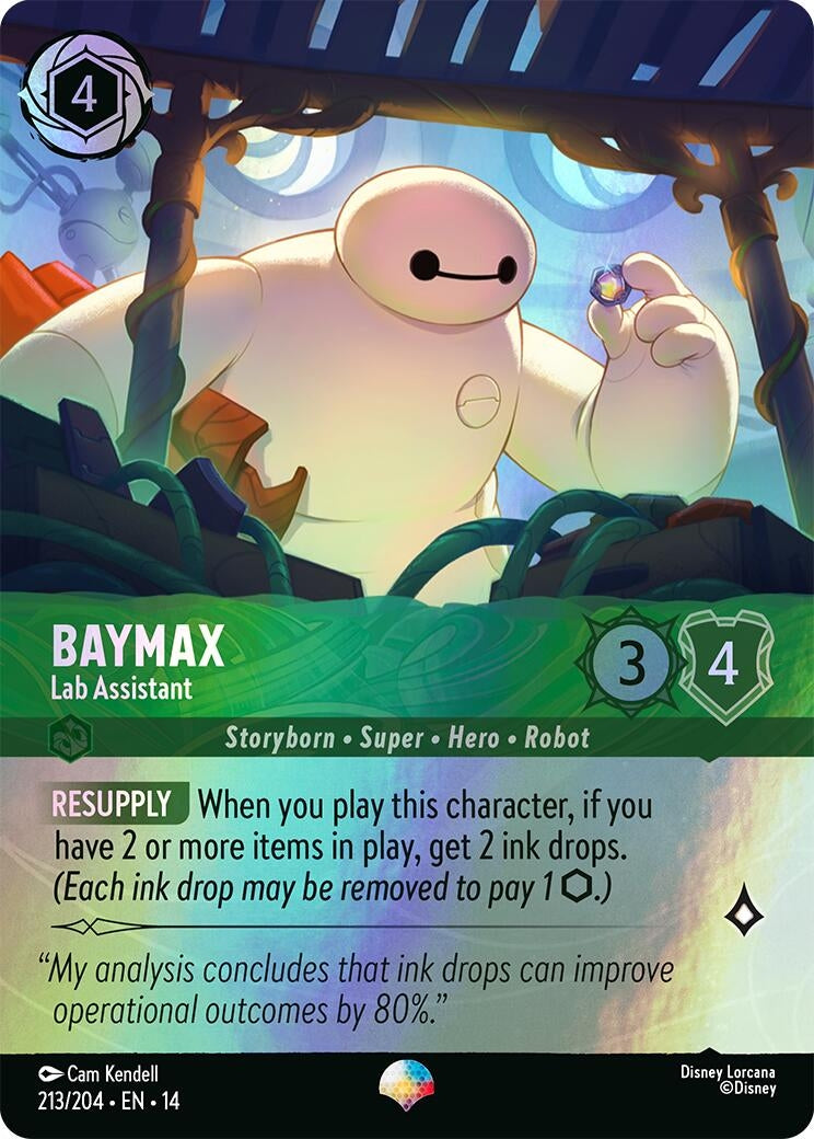 Image for Baymax - Lab Assistant (Epic) (213/204) (Hyperia City) (14) - Disney Lorcana