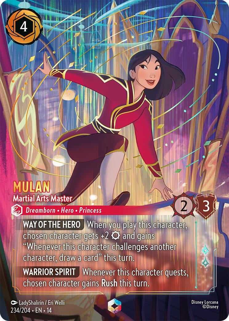 Image for Mulan - Martial Arts Master (Enchanted) (234/204) (Hyperia City) (14) - Disney Lorcana