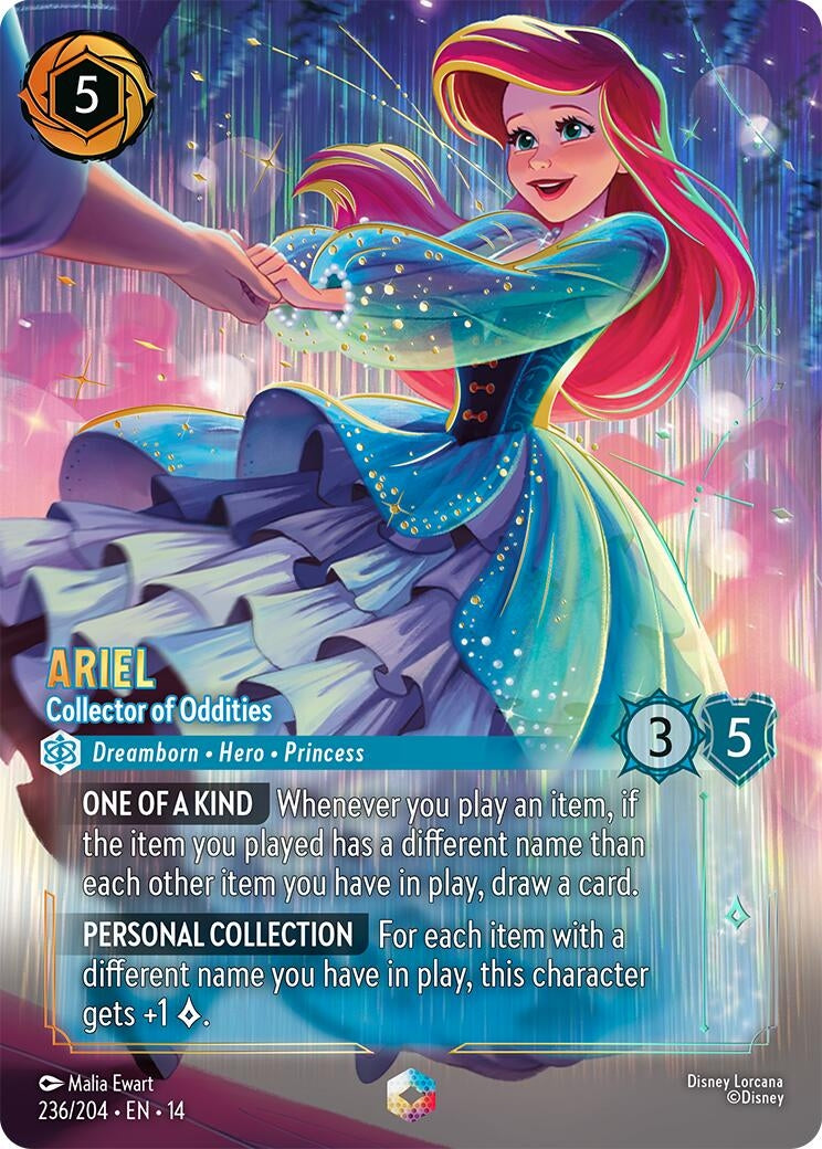 Image for Ariel - Collector of Oddities (Enchanted) (236/204) (Hyperia City) (14) - Disney Lorcana