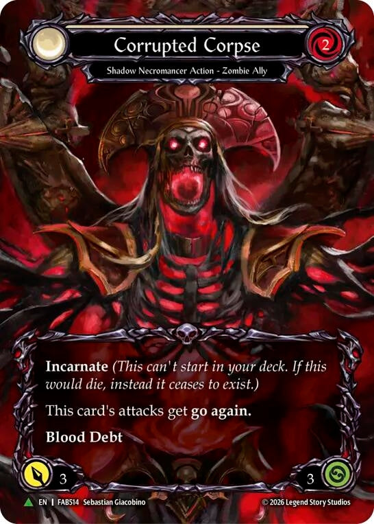 Image for Corrupted Corpse (Marvel) (FAB514) (A) (FAB514) (Flesh and Blood: Promo Cards) (PR) - Flesh and Blood TCG
