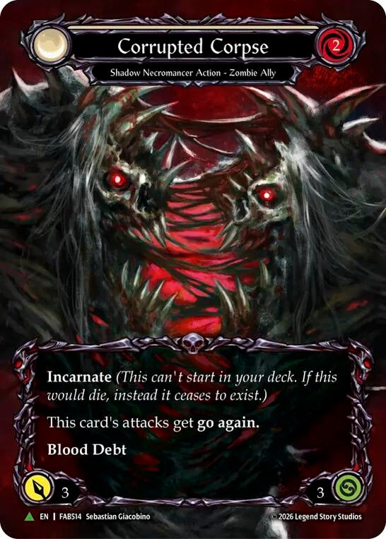 Image for Corrupted Corpse (Marvel) (FAB514) (F) (FAB514) (Flesh and Blood: Promo Cards) (PR) - Flesh and Blood TCG