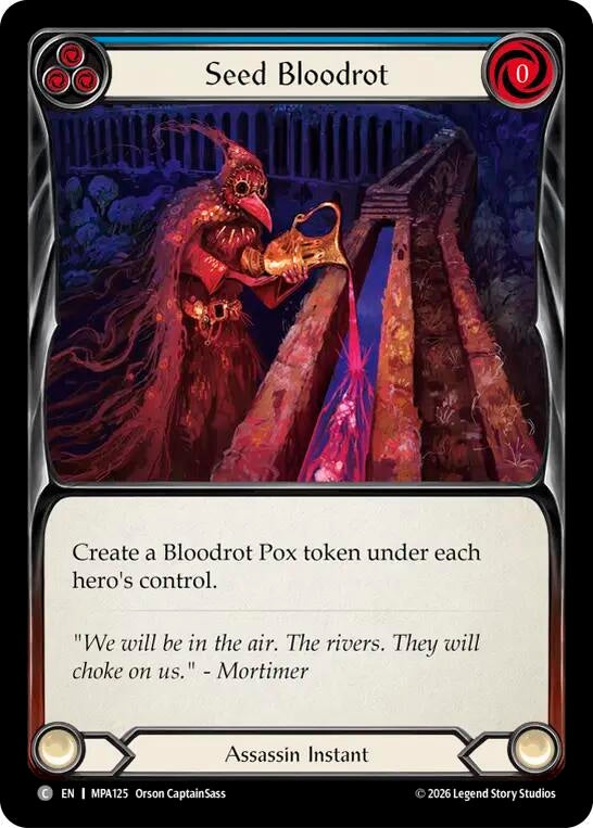 Image for Seed Bloodrot (MPA125) (Mastery Pack Assassin) (MPA) - Flesh and Blood TCG