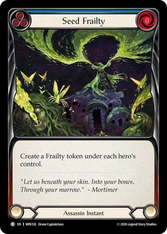 Image for Seed Frailty (MPA126) (Mastery Pack Assassin) (MPA) - Flesh and Blood TCG