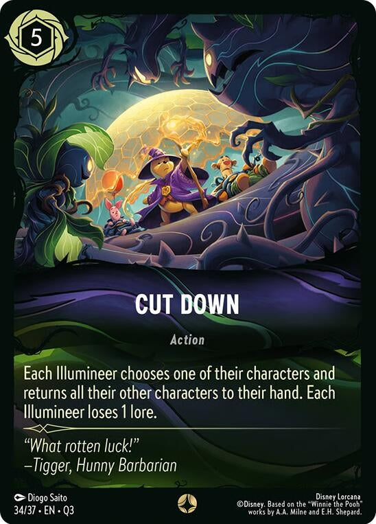 Image for Cut Down (34/37) (Illumineer's Quest: The Great Hunny Rescue) (Q3) - Disney Lorcana