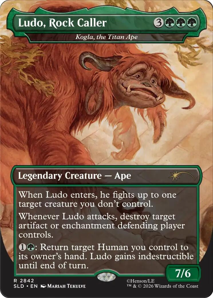 Image for Ludo, Rock Caller - Kogla, the Titan Ape (2842) (Secret Lair Drop Series) (SLD) - Magic: The Gathering