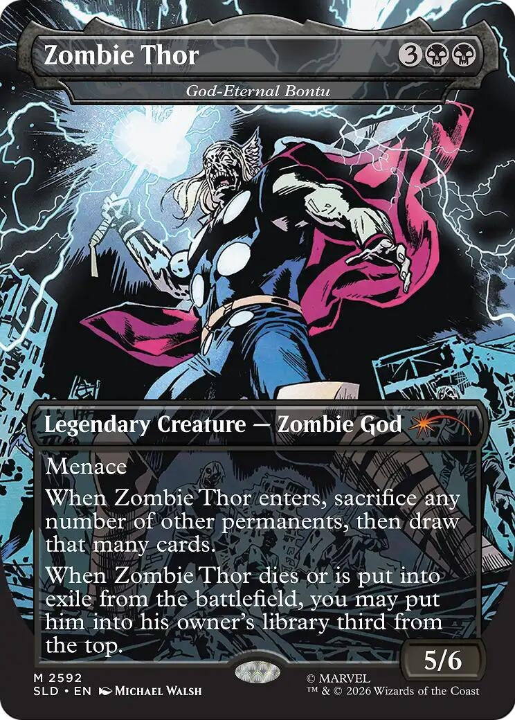 Image for Zombie Thor - God-Eternal Bontu (2592) (Secret Lair Drop Series) (SLD) - Magic: The Gathering