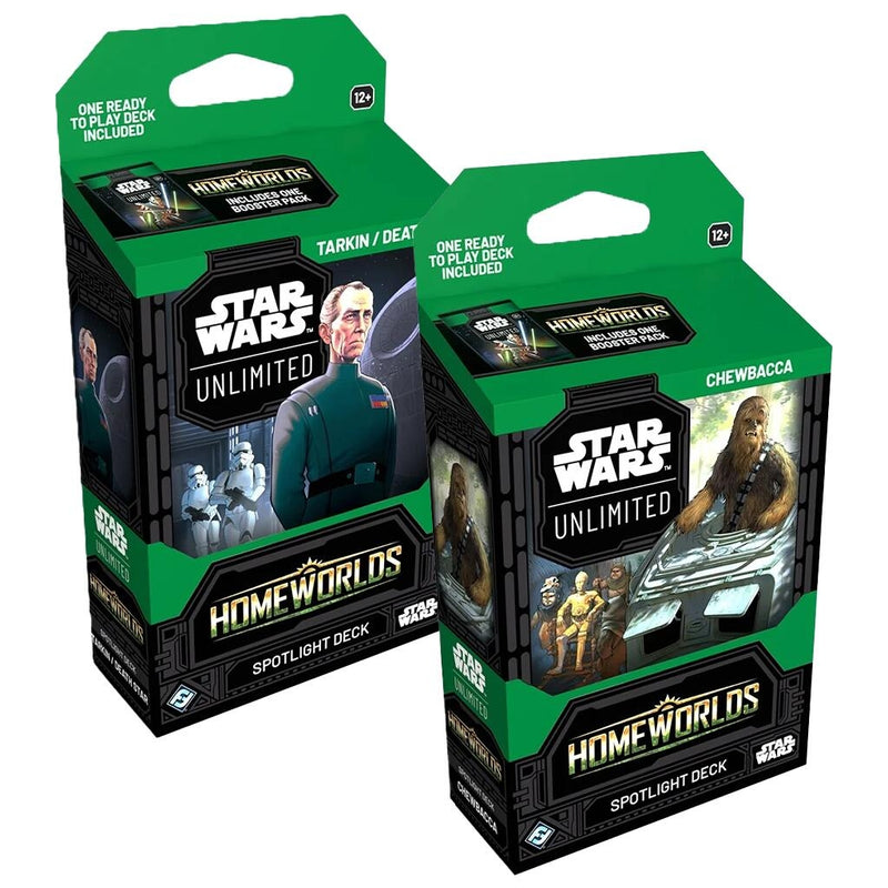 Image for Homeworlds - Spotlight Deck Pair: Chewbacca & Grand Moff Tarkin/Death Star - Star Wars: Unlimited