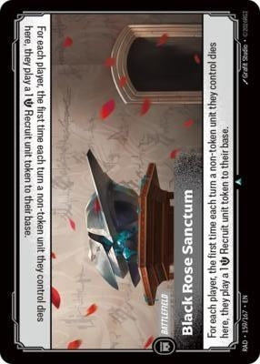 Image for Black Rose Sanctum (159/167) (Radiance) (RAD) - Riftbound: League of Legends Trading Card Game