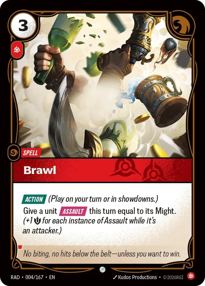Image for Brawl (004/167) (Radiance) (RAD) - Riftbound: League of Legends Trading Card Game