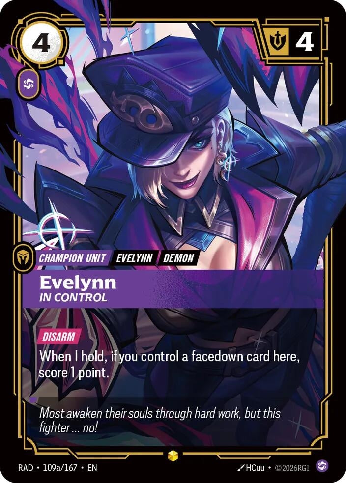Image for Evelynn, In Control (Alternate Art) (109a/167) (Radiance) (RAD) - Riftbound: League of Legends Trading Card Game
