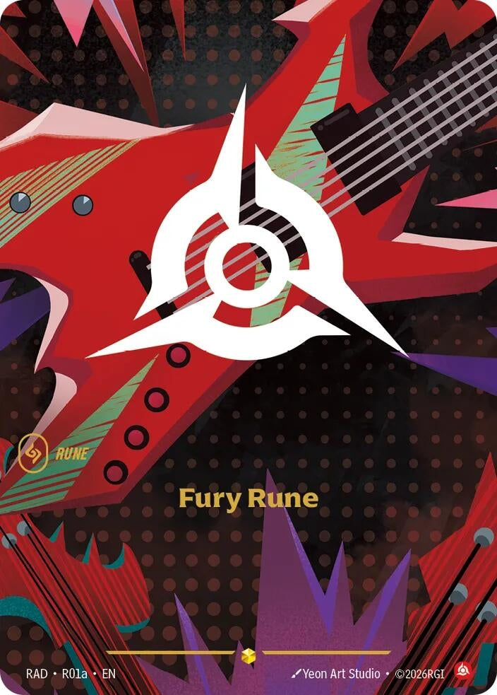 Image for Fury Rune (R01a) (R01a) (Radiance) (RAD) - Riftbound: League of Legends Trading Card Game