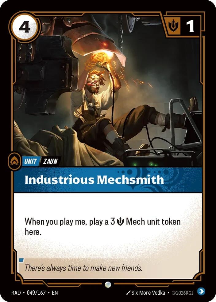 Image for Industrious Mechsmith (049/167) (Radiance) (RAD) - Riftbound: League of Legends Trading Card Game