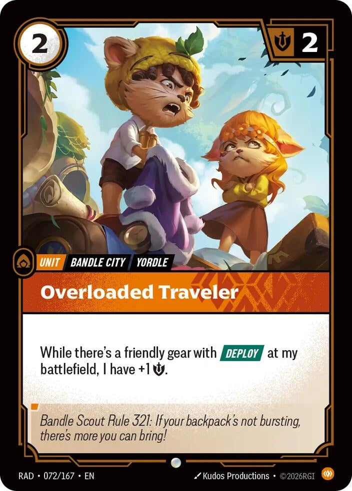 Image for Overloaded Traveler (072/167) (Radiance) (RAD) - Riftbound: League of Legends Trading Card Game