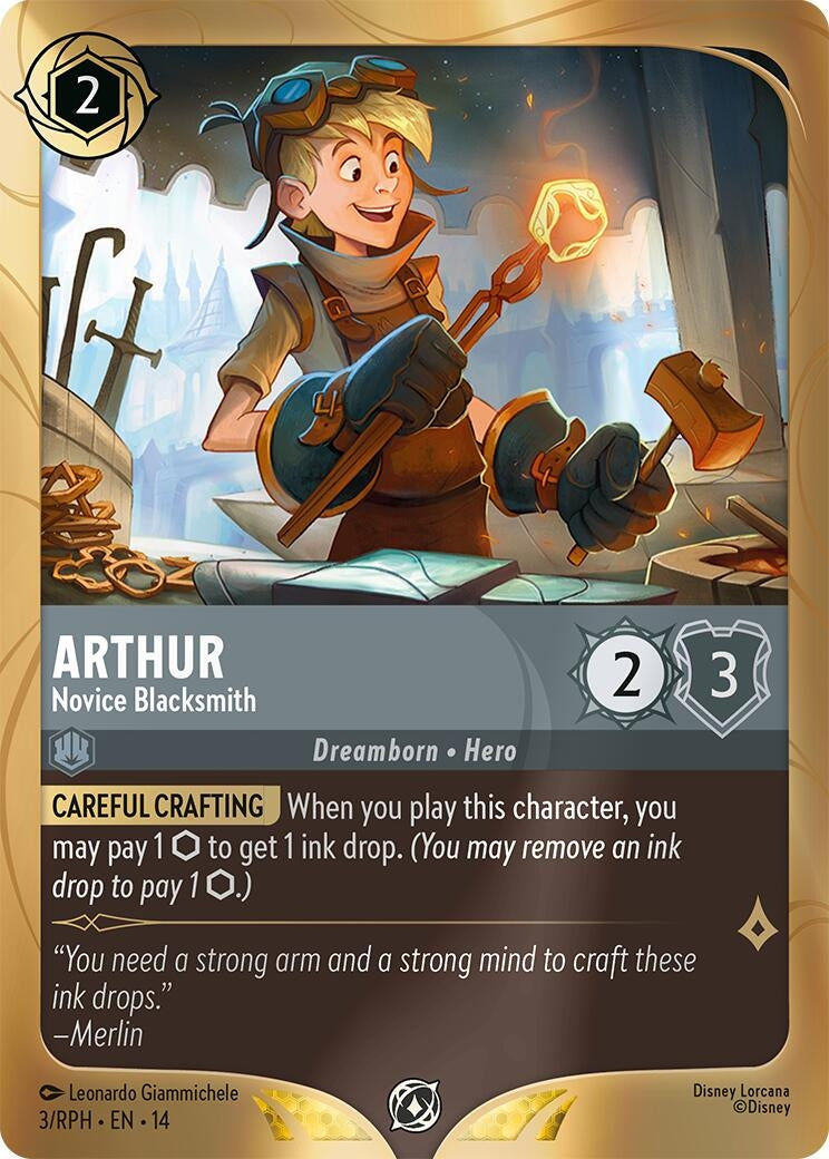 Image for Arthur - Novice Blacksmith (3) (Disney Lorcana Promo Cards) (DLPC) - Disney Lorcana
