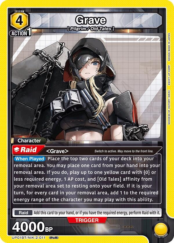 Image for Grave (011) (UP01BT/NIK-2-011) (UP01BT: GODDESS OF VICTORY: NIKKE Precious Booster) (UP01BT) - Union Arena