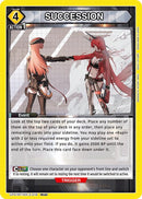 Image for SUCCESSION (UP01BT/NIK-2-018) (UP01BT: GODDESS OF VICTORY: NIKKE Precious Booster) (UP01BT) - Union Arena
