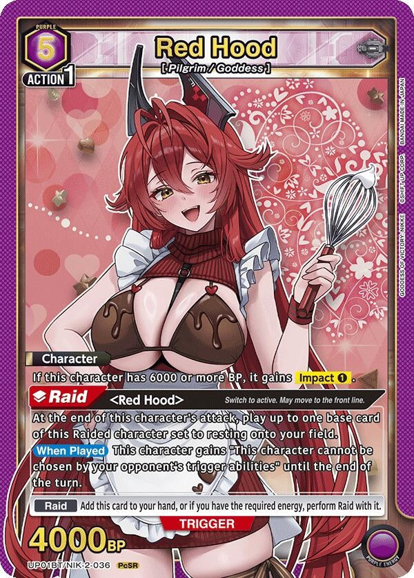Image for Red Hood (036) (UP01BT/NIK-2-036) (UP01BT: GODDESS OF VICTORY: NIKKE Precious Booster) (UP01BT) - Union Arena