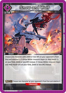 Image for Snow and Wolf (UP01BT/NIK-2-039) (UP01BT: GODDESS OF VICTORY: NIKKE Precious Booster) (UP01BT) - Union Arena