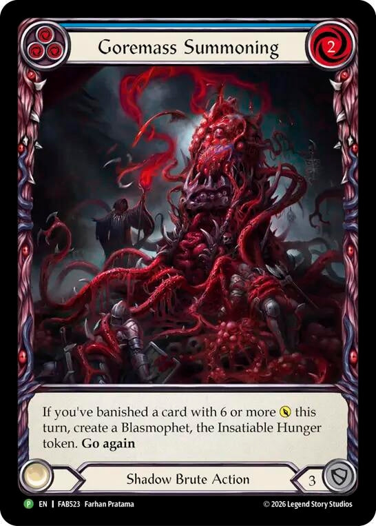 Image for Goremass Summoning - FAB523 (FAB523) (Flesh and Blood: Promo Cards) (PR) - Flesh and Blood TCG