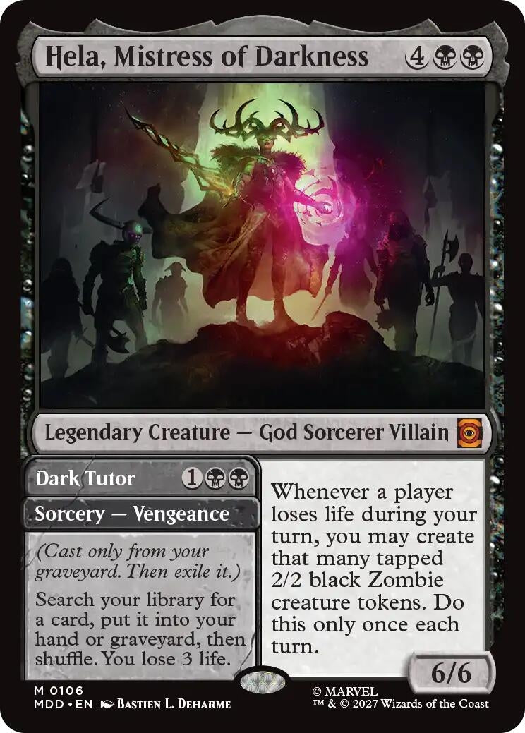 Image for Hela, Mistress of Darkness (106) (Marvel: Darkhold Destiny) (MDD) - Magic: The Gathering